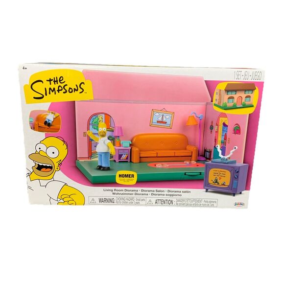 Jakks Pacific Other - The Simpsons Living Room Diorama Playset (Includes Homer Simpson) Jakks Pacific